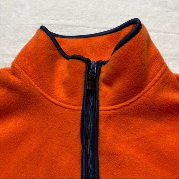 Timberland Orange Fleece Front Zip Vest Vintage Size Medium - Picture 6 of 11